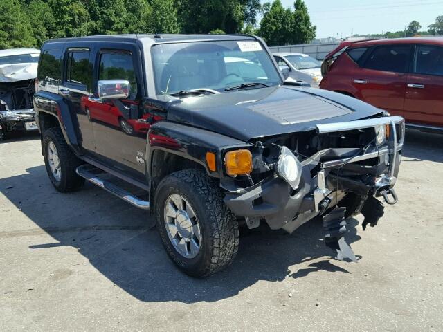 5GTDN13E178168928 - 2007 HUMMER H3 BLACK photo 1