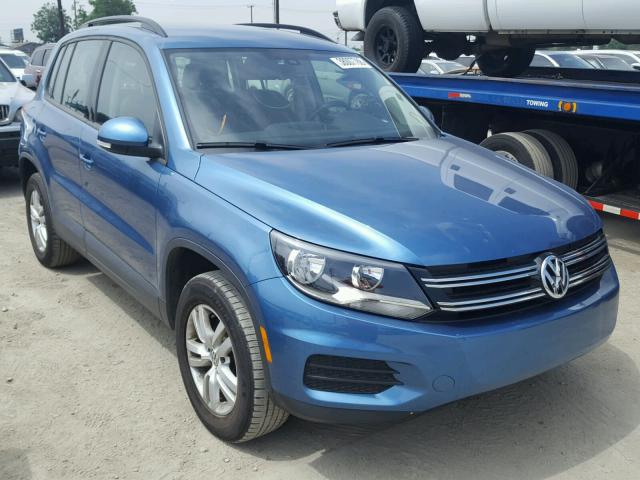 WVGAV7AX4HK025568 - 2017 VOLKSWAGEN TIGUAN S BLUE photo 1