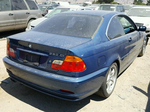 WBABN53491JU24436 - 2001 BMW 330 CI BLUE photo 4