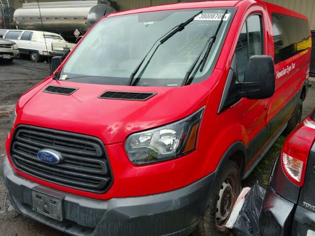 1FBZX2YG4HKA31580 - 2017 FORD TRANSIT T- RED photo 2