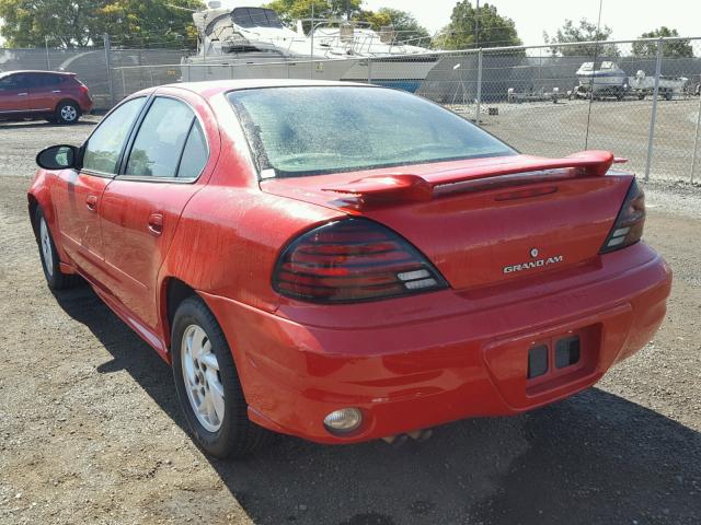1G2NF52E93C297027 - 2003 PONTIAC GRAND AM S 红色 照片 3