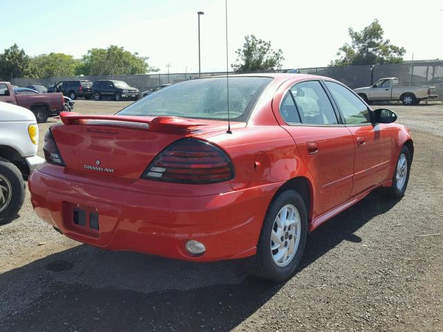 1G2NF52E93C297027 - 2003 PONTIAC GRAND AM S 红色 照片 4