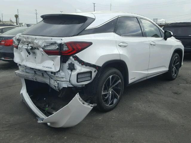 2T2BGMCA7GC005000 - 2016 LEXUS RX 450H WHITE photo 4