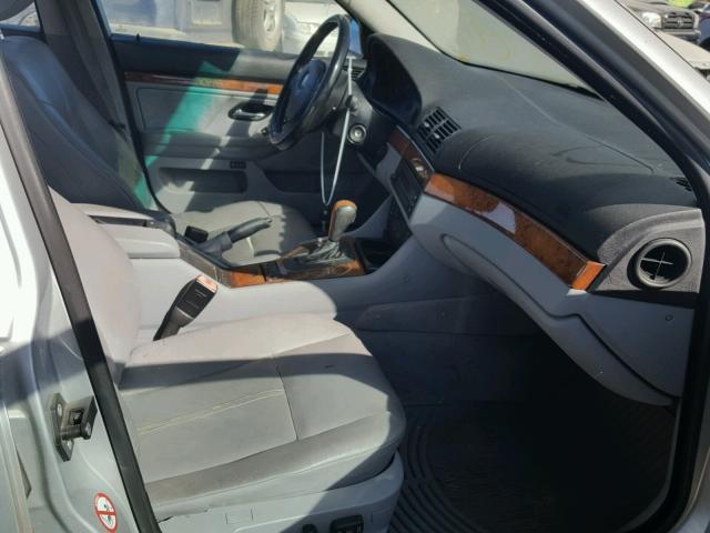WBADT63491CF11278 - 2001 BMW 530 I AUTO SILVER photo 5