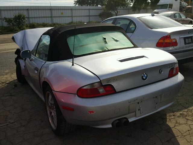 WBACN53431LJ56945 - 2001 BMW Z3 3.0 SILVER photo 3