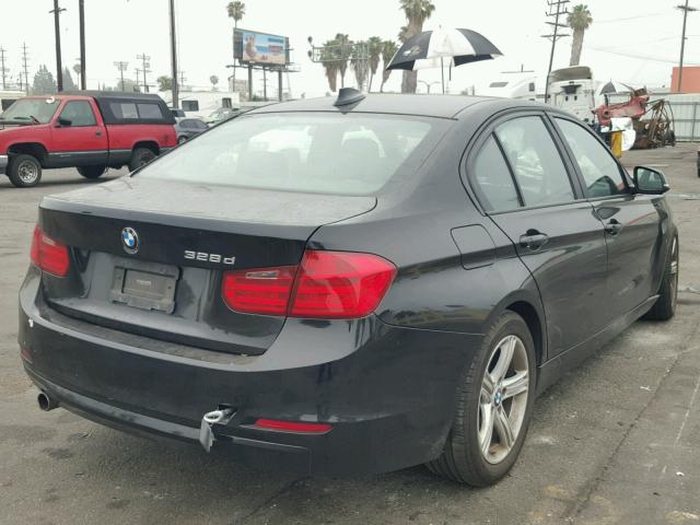 WBA3D3C54EK154990 - 2014 BMW 328 D BLACK photo 4