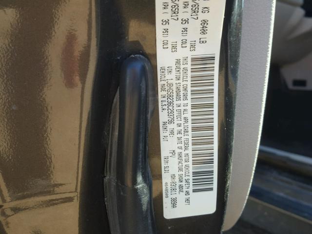 1J8HG58236C293796 - 2006 JEEP COMMANDER 棕色 照片 10