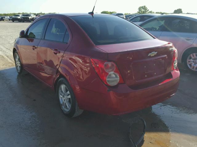 1G1JA5SH3C4150725 - 2012 CHEVROLET SONIC LS 红色 照片 3