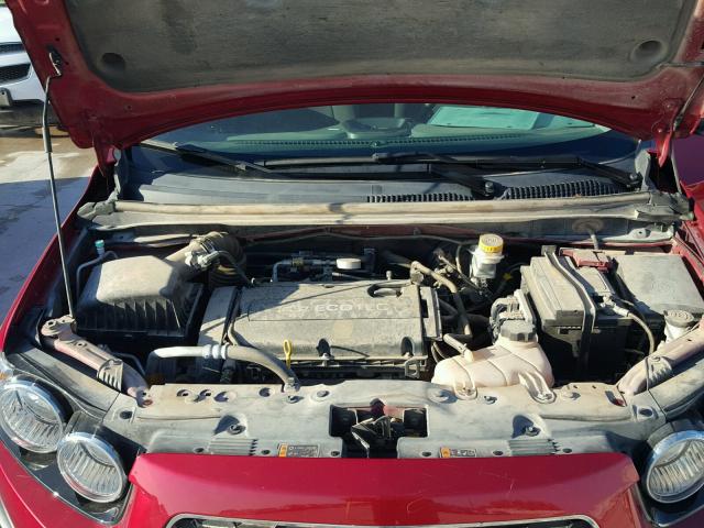 1G1JA5SH3C4150725 - 2012 CHEVROLET SONIC LS 红色 照片 7