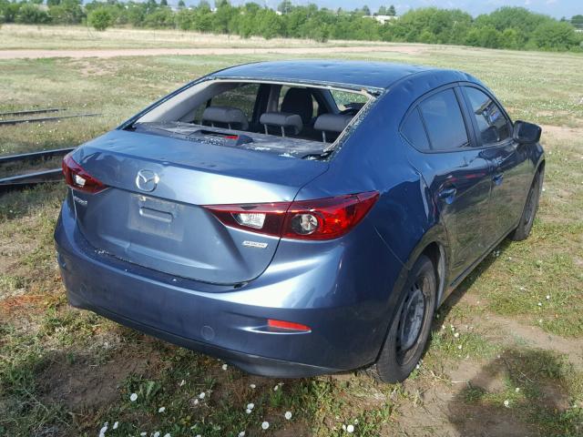 JM1BM1T7XE1157550 - 2014 MAZDA 3 SV BLUE photo 4