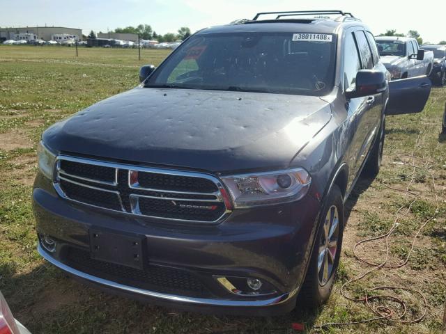 1C4RDJDG4EC976538 - 2014 DODGE DURANGO LI BROWN photo 2