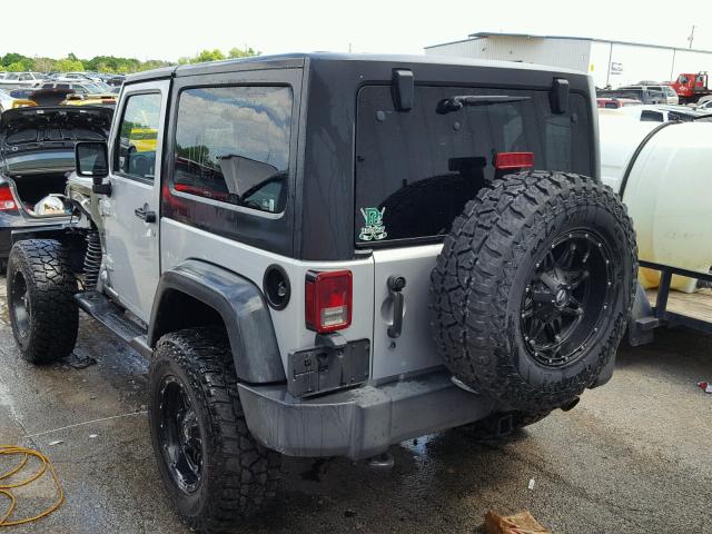 1C4AJWAG0CL150998 - 2012 JEEP WRANGLER S SILVER photo 3