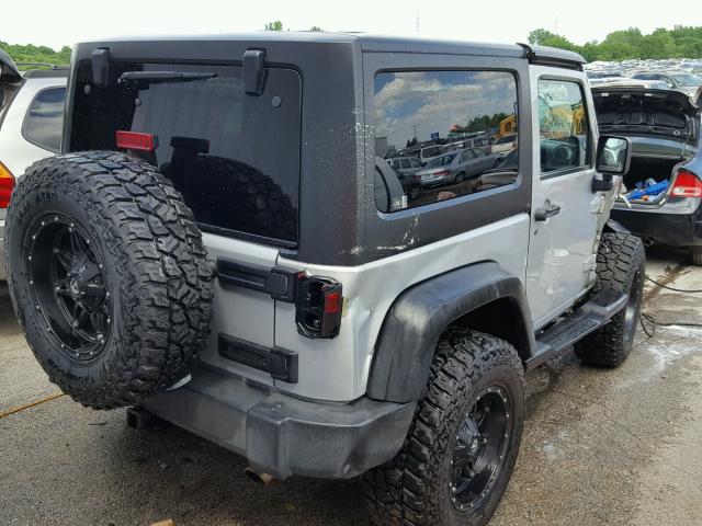 1C4AJWAG0CL150998 - 2012 JEEP WRANGLER S SILVER photo 4