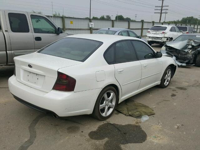 4S3BL626367217627 - 2006 SUBARU LEGACY 2.5 WHITE photo 4