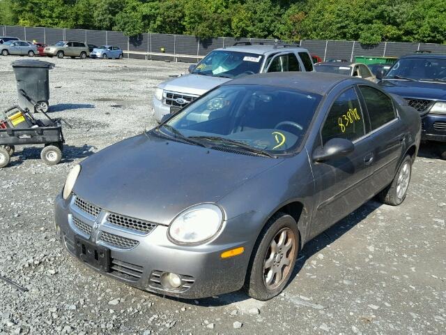 1B3ES56C45D186741 - 2005 DODGE NEON SXT GRAY photo 2