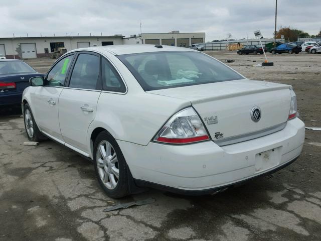 1MEHM42W29G629262 - 2009 MERCURY SABLE PREM WHITE photo 3