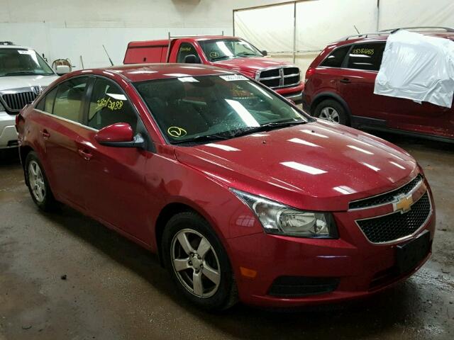 1G1PC5SB0D7302864 - 2013 CHEVROLET CRUZE LT RED photo 1