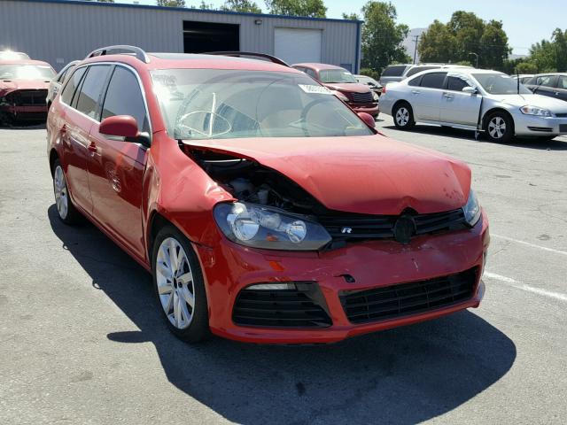 3VWPL7AJ9EM604119 - 2014 VOLKSWAGEN JETTA TDI RED photo 1