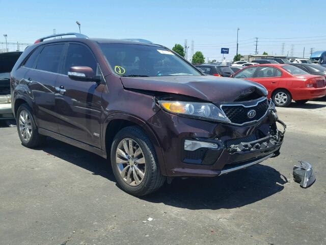 5XYKWDA20DG367396 - 2013 KIA SORENTO SX BURGUNDY photo 1