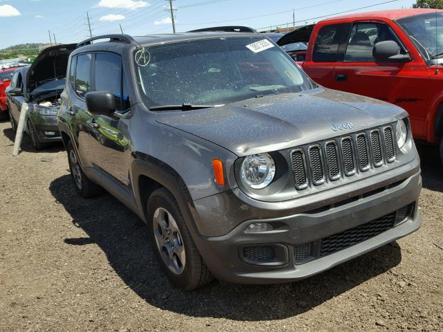 ZACCJAAT3GPD84904 - 2016 JEEP RENEGADE S GRAY photo 1