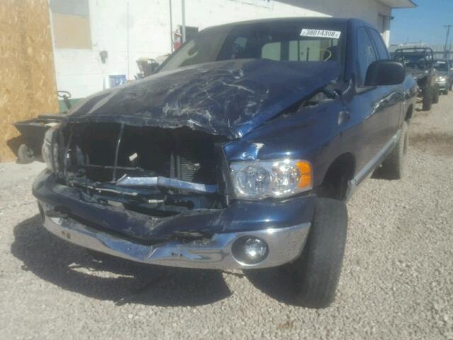 3D7KU28D23G764485 - 2003 DODGE RAM 2500 S BLUE photo 2
