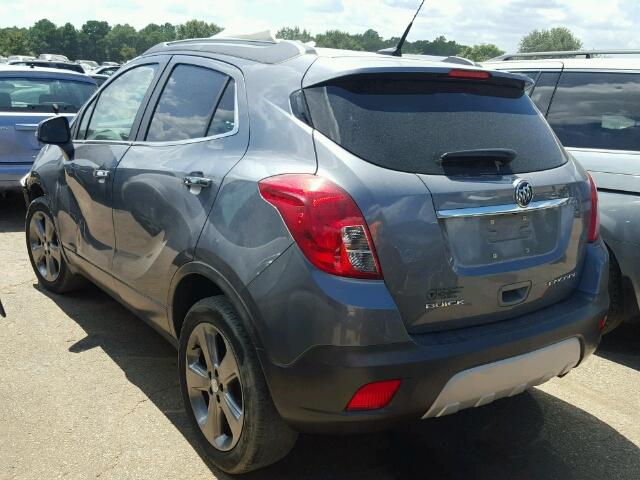 KL4CJASB8EB777806 - 2014 BUICK ENCORE GRAY photo 3