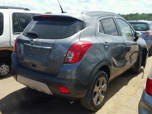 KL4CJASB8EB777806 - 2014 BUICK ENCORE GRAY photo 4