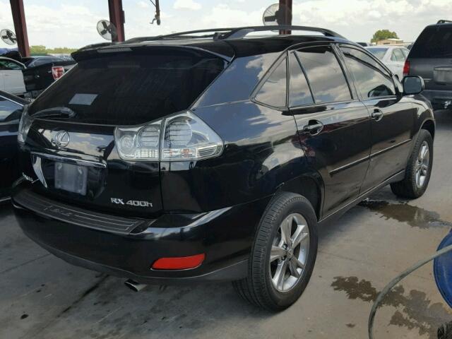 JTJHW31U460014753 - 2006 LEXUS RX 400 BLACK photo 4