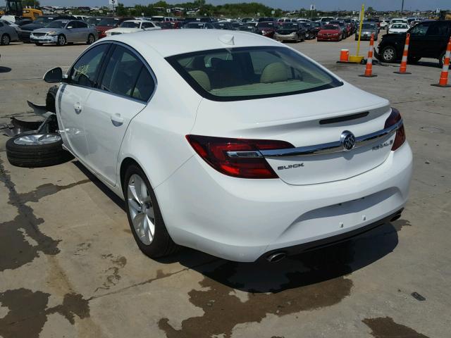 2G4GK5EX2F9297648 - 2015 BUICK REGAL WHITE photo 3