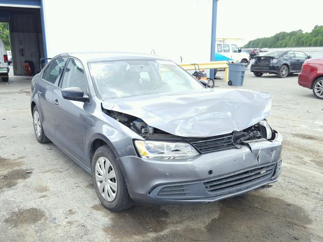3VW1K7AJ0EM353550 - 2014 VOLKSWAGEN JETTA BASE CHARCOAL photo 1