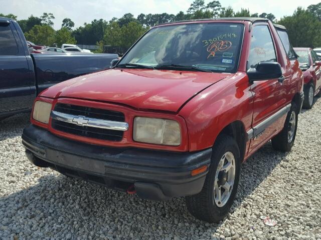 2CNBE18C5Y6922938 - 2000 CHEVROLET TRACKER RED photo 2