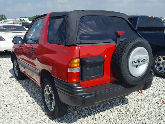 2CNBE18C5Y6922938 - 2000 CHEVROLET TRACKER RED photo 3