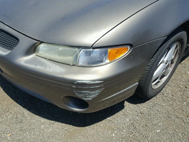 1G2WP52KX1F263245 - 2001 PONTIAC GRAND PRIX CHARCOAL photo 9
