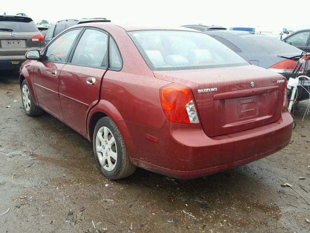 KL5JD52Z14K065022 - 2004 SUZUKI FORENZA S RED photo 3