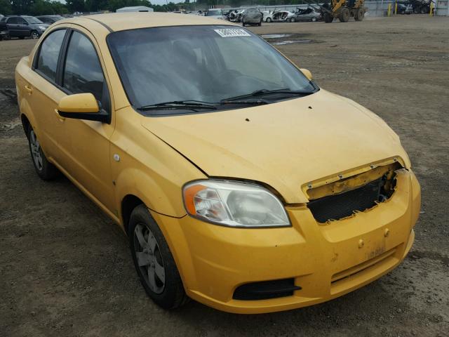 KL1TD56668B008525 - 2008 CHEVROLET AVEO BASE YELLOW photo 1