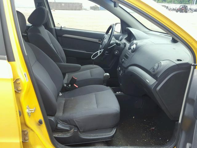 KL1TD56668B008525 - 2008 CHEVROLET AVEO BASE Sarı foto 5