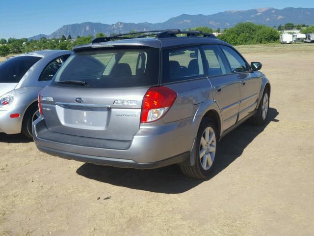 4S4BP62C587341178 - 2008 SUBARU OUTBACK 2. GRAY photo 4