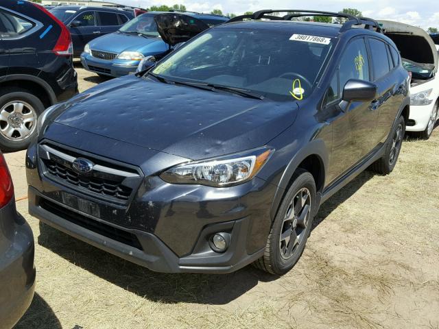 JF2GTABCXJH246285 - 2018 SUBARU CROSSTREK GRAY photo 2