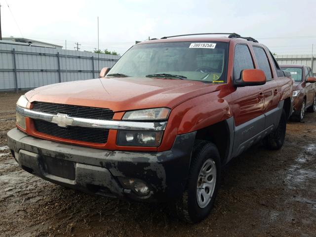 3GNEC13T42G208431 - 2002 CHEVROLET AVALANCHE ORANGE photo 2