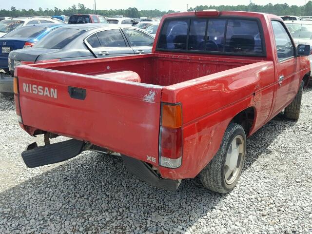 1N6SD11S0RC314565 - 1994 NISSAN TRUCK BASE RED photo 4