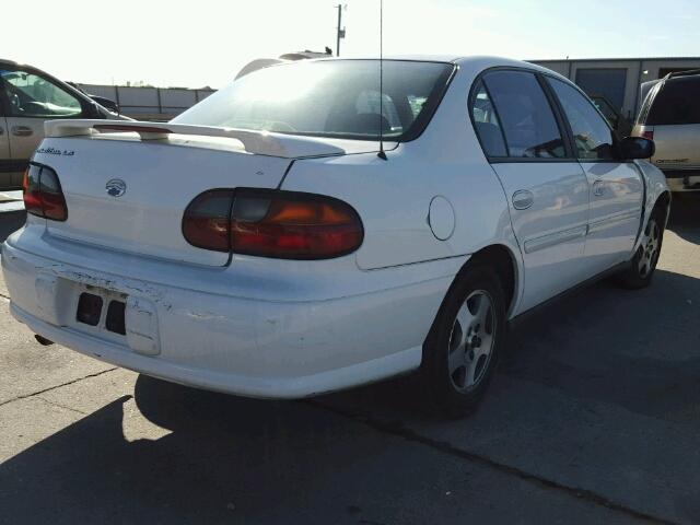 1G1ND52J616237046 - 2001 CHEVROLET MALIBU WHITE photo 4