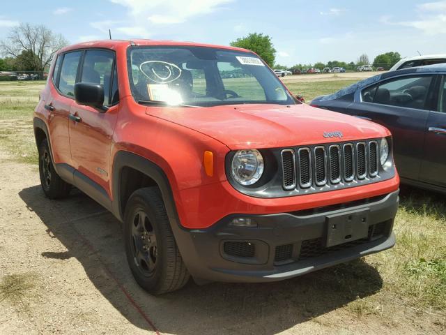 ZACCJBAB7HPG29797 - 2017 JEEP RENEGADE S ORANGE photo 1