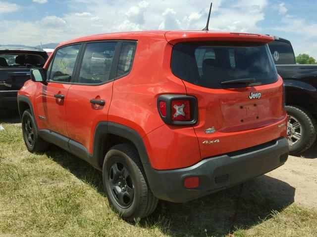 ZACCJBAB7HPG29797 - 2017 JEEP RENEGADE S ORANGE photo 3