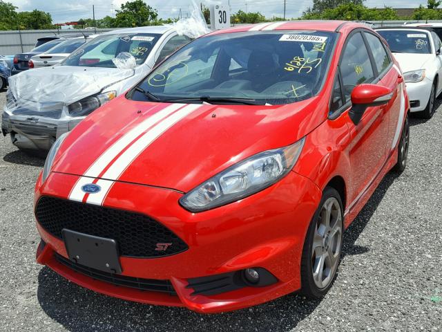 3FADP4GX4FM128860 - 2015 FORD FIESTA ST RED photo 2