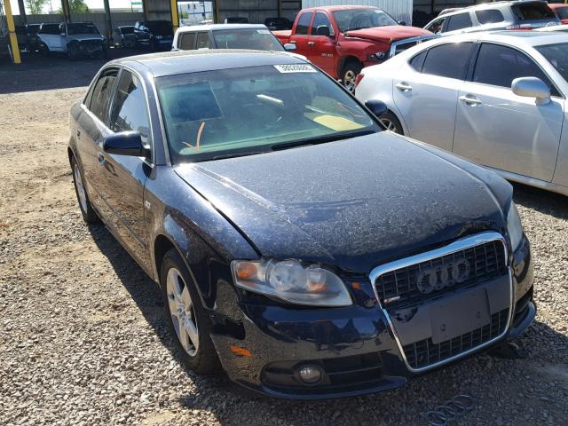 WAUDF78E18A112222 - 2008 AUDI A4 2.0T QU BLUE photo 1