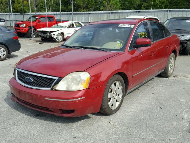 1FAFP24115G204573 - 2005 FORD FIVE HUNDR RED photo 2