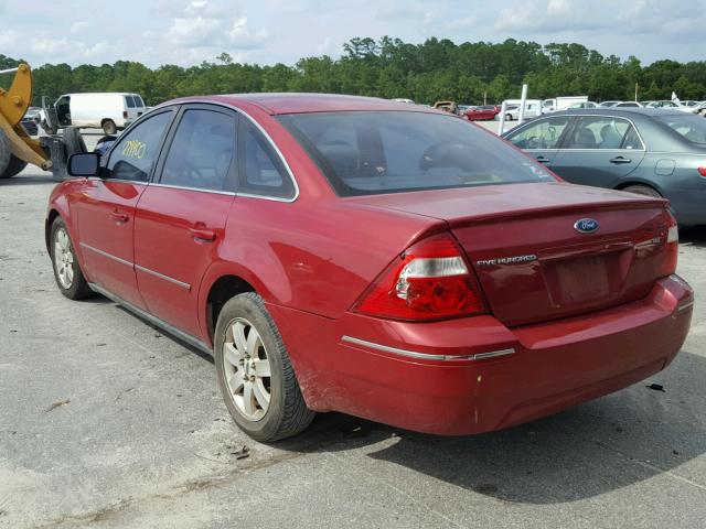 1FAFP24115G204573 - 2005 FORD FIVE HUNDR RED photo 3