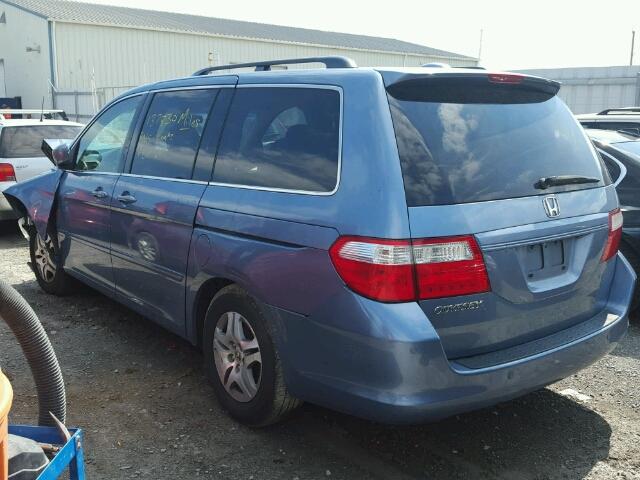 5FNRL38766B119991 - 2006 HONDA ODYSSEY BLUE photo 3