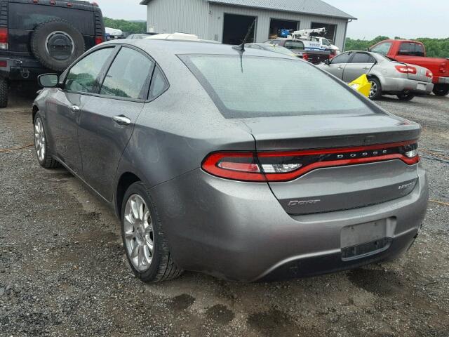 1C3CDFCA7DD294136 - 2013 DODGE DART LIMIT GRAY photo 3