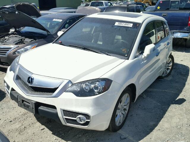 5J8TB1H25AA000012 - 2010 ACURA RDX WHITE photo 2